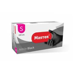 Rękawice nitrylowe bezpudrowe BLACK S MASTER