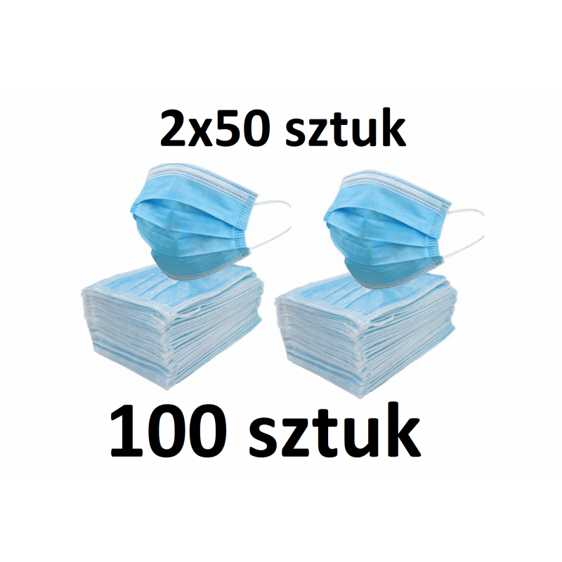 Maseczki Med. 3 w 100 Maseczki Med. 3 w 100