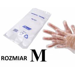rękawice foliowe PLAST M